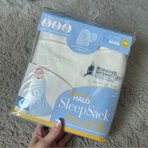 Halo SleepSack Swaddle Micro - fleece TOG 3.0 Newborn NB Baby Essentials Cream